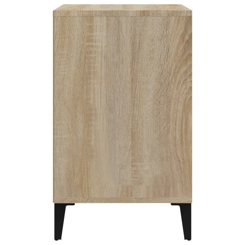 Schoenenkast 02X36X60 Cm Bewerkt Hout Kleurig Sonoma eiken