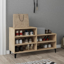 Schoenenkast 02X36X60 Cm Bewerkt Hout Kleurig Sonoma eiken