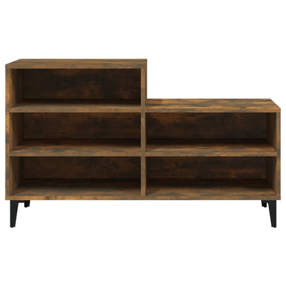 Schoenenkast 02X36X60 Cm Bewerkt Hout Kleurig Gerookt eiken