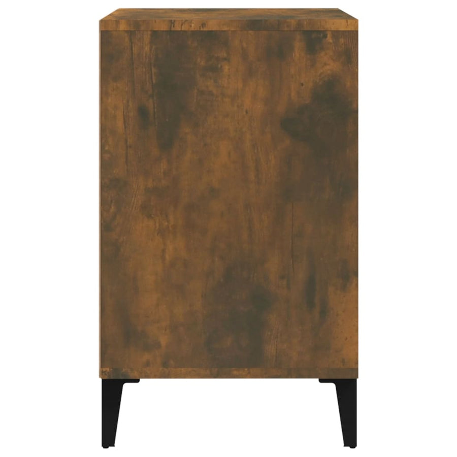 Schoenenkast 02X36X60 Cm Bewerkt Hout Kleurig Gerookt eiken