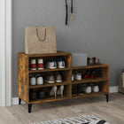 Shoe Cabinet 102x36x60 cm engineered wood smoked oak