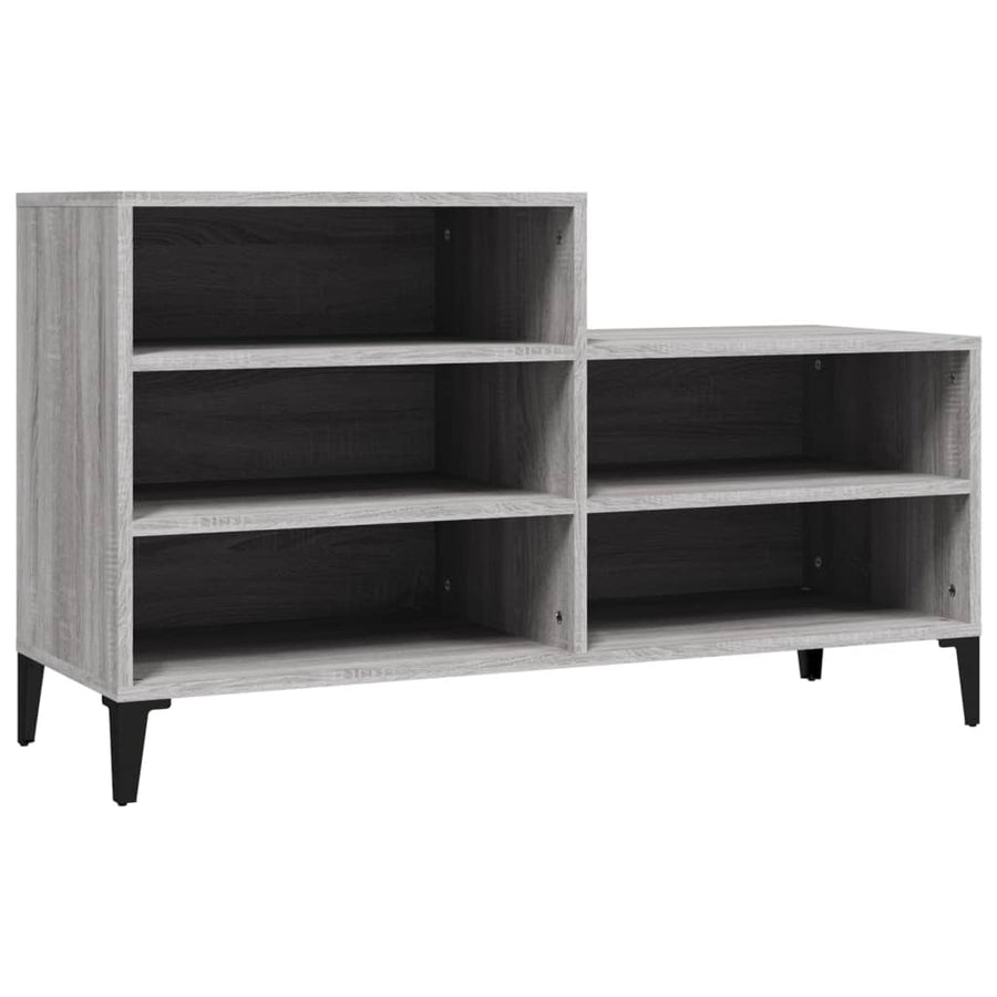 Schoenenkast 02X36X60 Cm Bewerkt Hout Sonoma Grijs Grijs sonoma