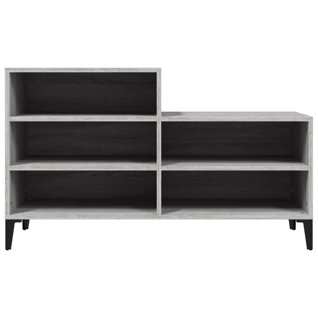 Schoenenkast 02X36X60 Cm Bewerkt Hout Sonoma Grijs Grijs sonoma