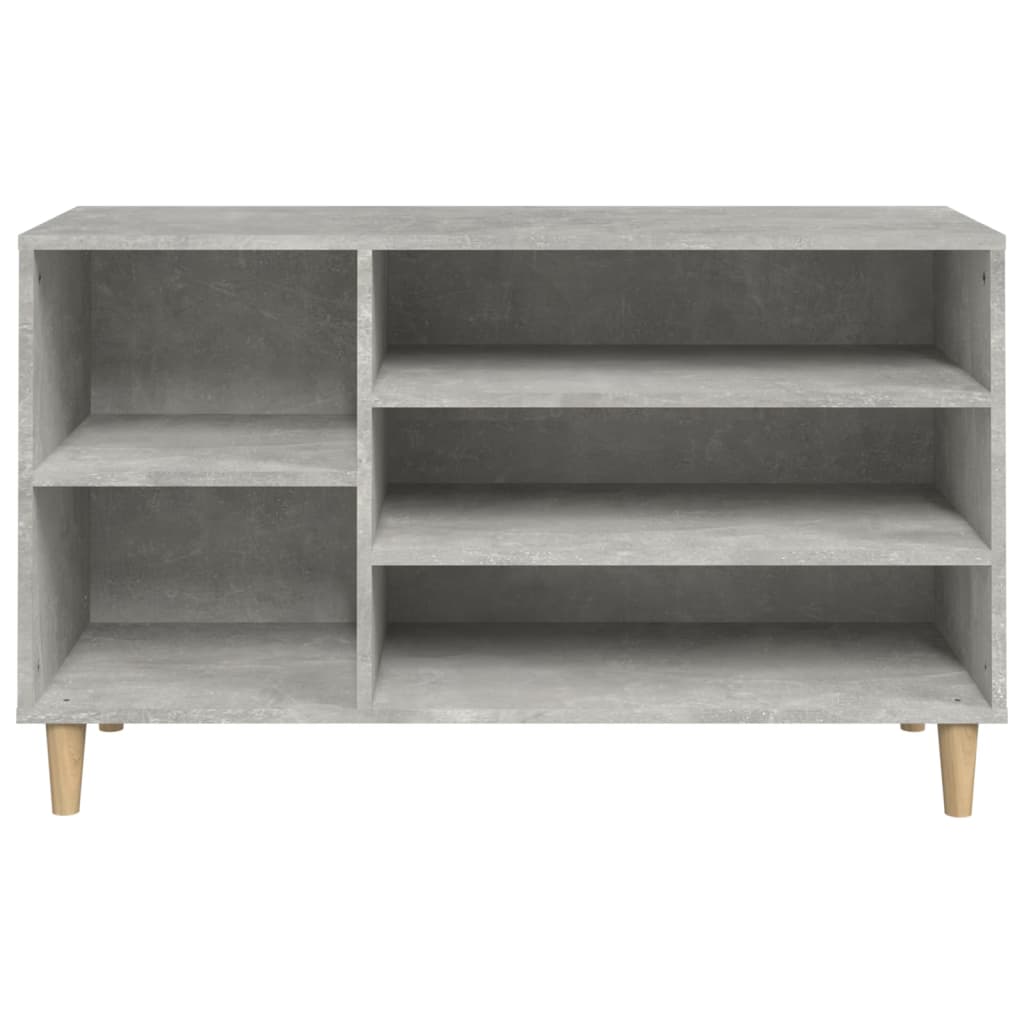 Schoenenkast 02X36X60 Cm Bewerkt Hout Betongrijs