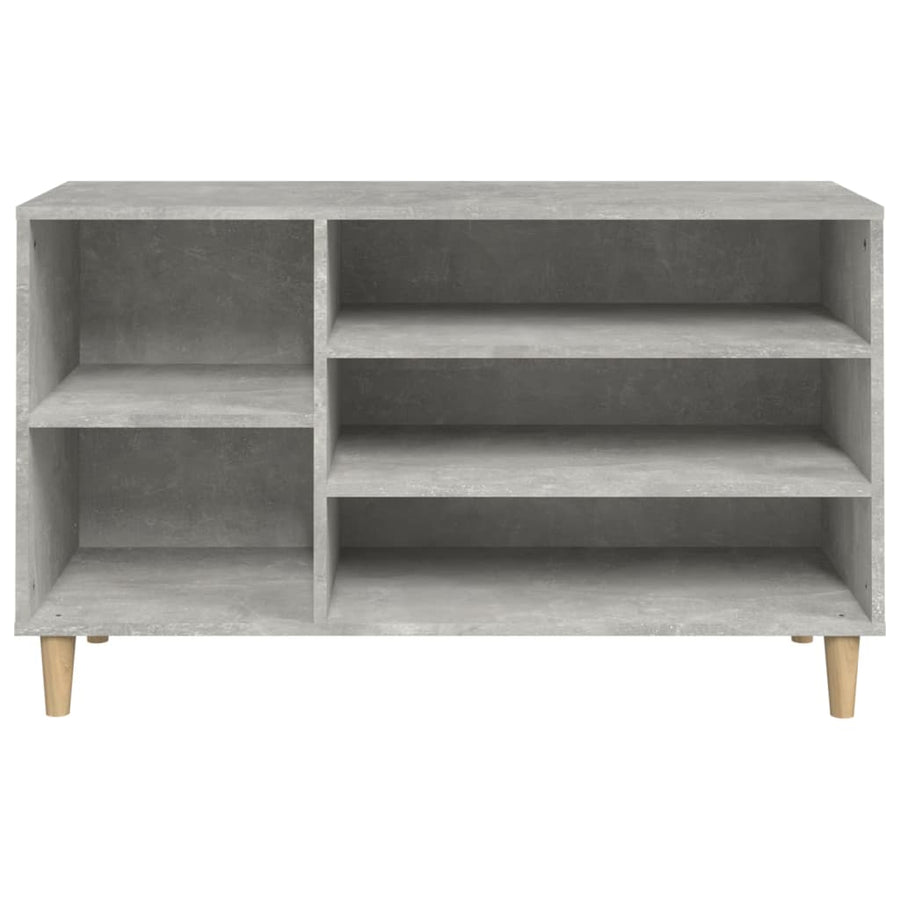 Schoenenkast 02X36X60 Cm Bewerkt Hout Betongrijs