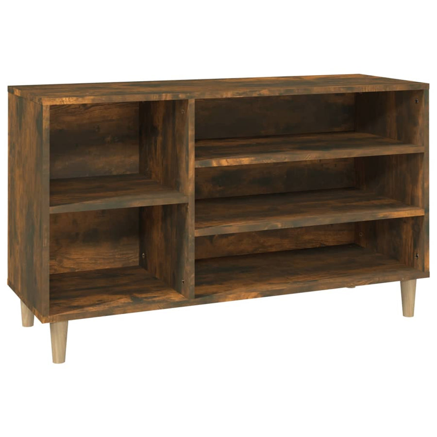 Schoenenkast 102X36X60 Cm Bewerkt Hout Gerookt Eikenkleurig