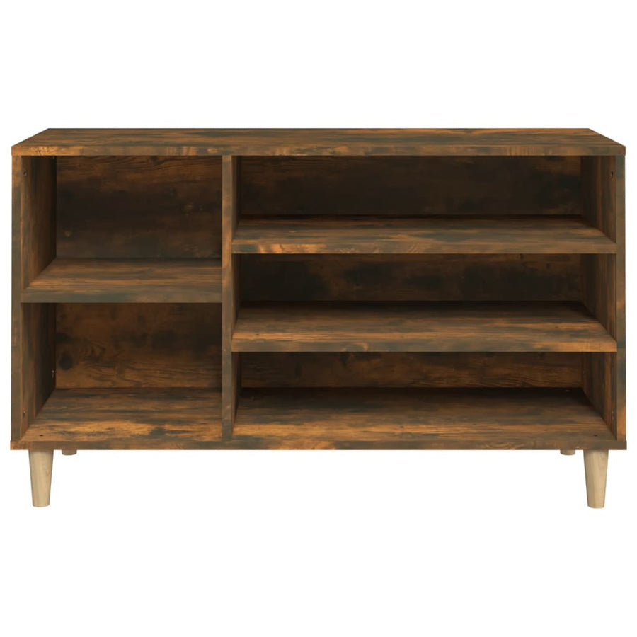 Schoenenkast 102X36X60 Cm Bewerkt Hout Gerookt Eikenkleurig