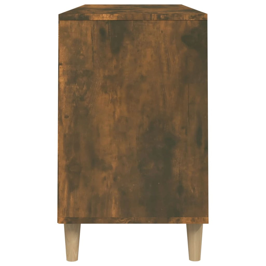 Schoenenkast 102X36X60 Cm Bewerkt Hout Gerookt Eikenkleurig