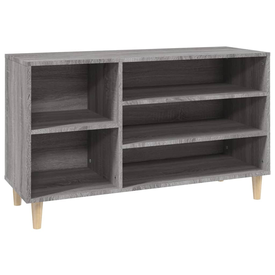 Schoenenkast 02X36X60 Cm Bewerkt Hout Sonoma Grijs Grijs sonoma