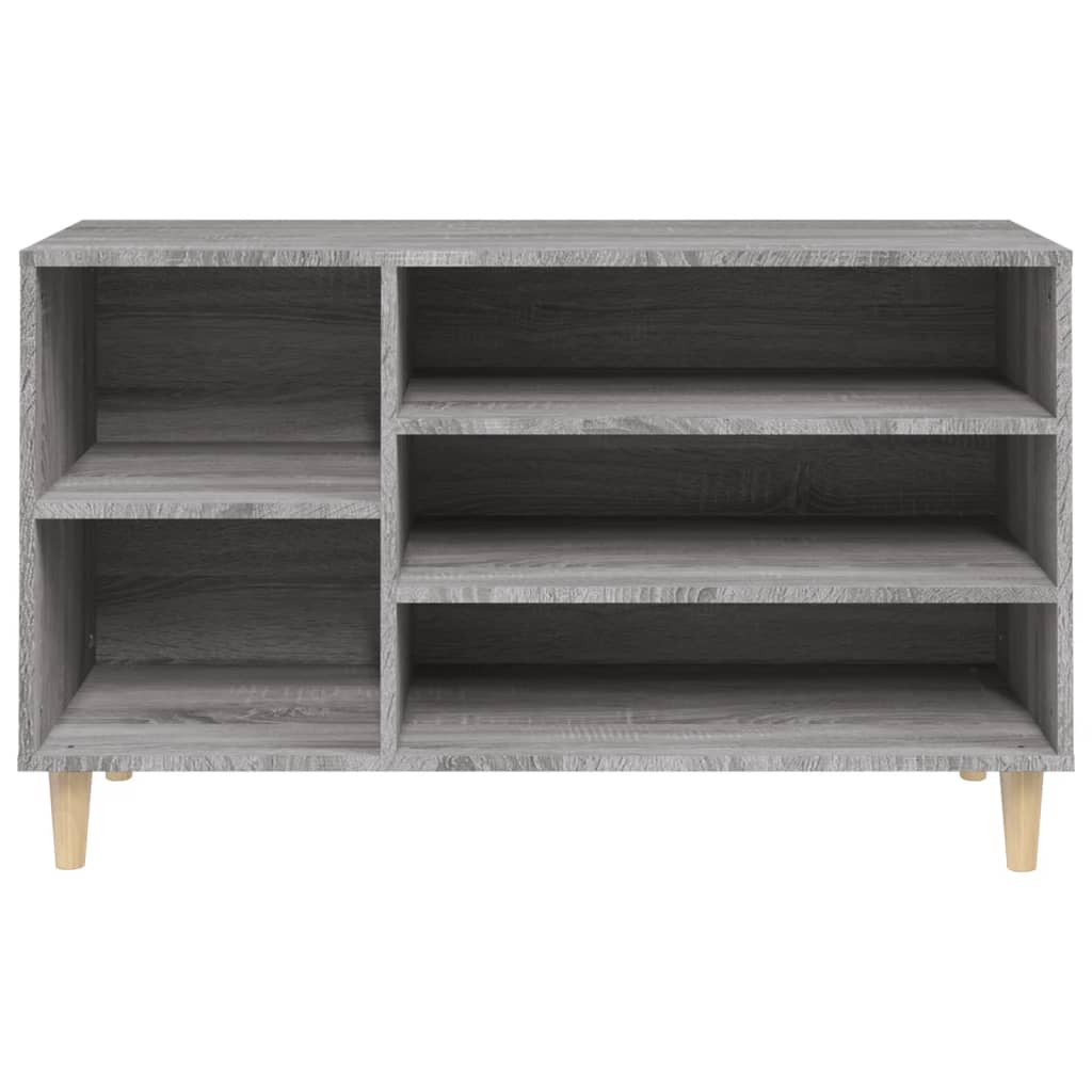 Schoenenkast 02X36X60 Cm Bewerkt Hout Sonoma Grijs Grijs sonoma