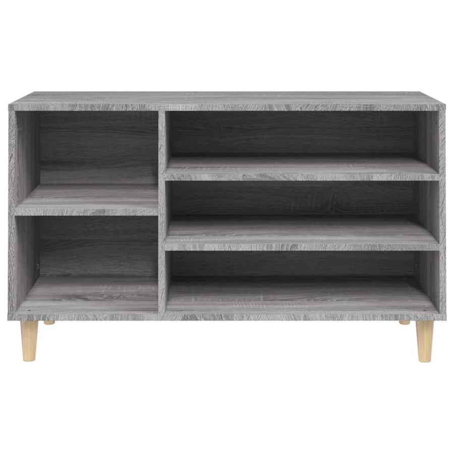 Schoenenkast 02X36X60 Cm Bewerkt Hout Sonoma Grijs Grijs sonoma