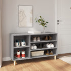 Schoenenkast 102x36x60 cm bewerkt hout grijs