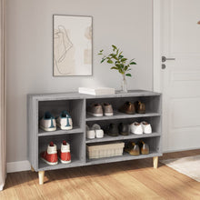 Schoenenkast 02X36X60 Cm Bewerkt Hout Sonoma Grijs Grijs sonoma