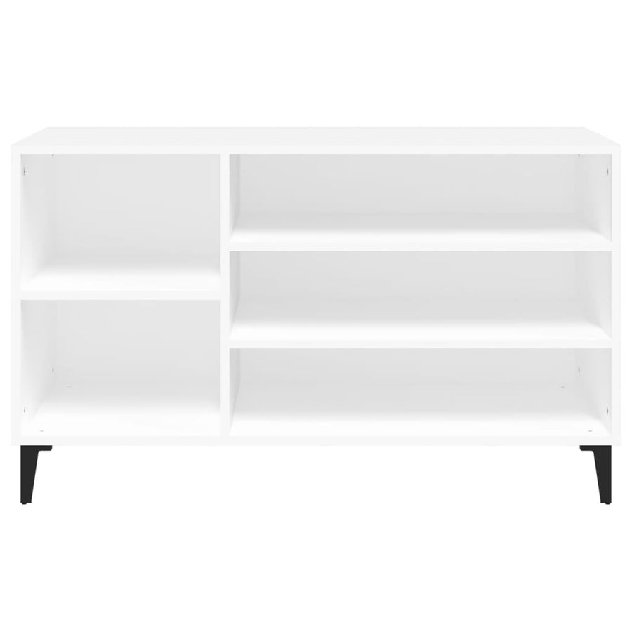 Schoenenkast 102X36X60 Cm Bewerkt Hout Wit