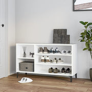 Shoe cabinet 102x36x60 cm engineered wood white
