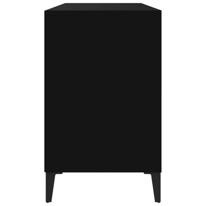 Schoenenkast 02X36X60 Cm Bewerkt Hout Zwart
