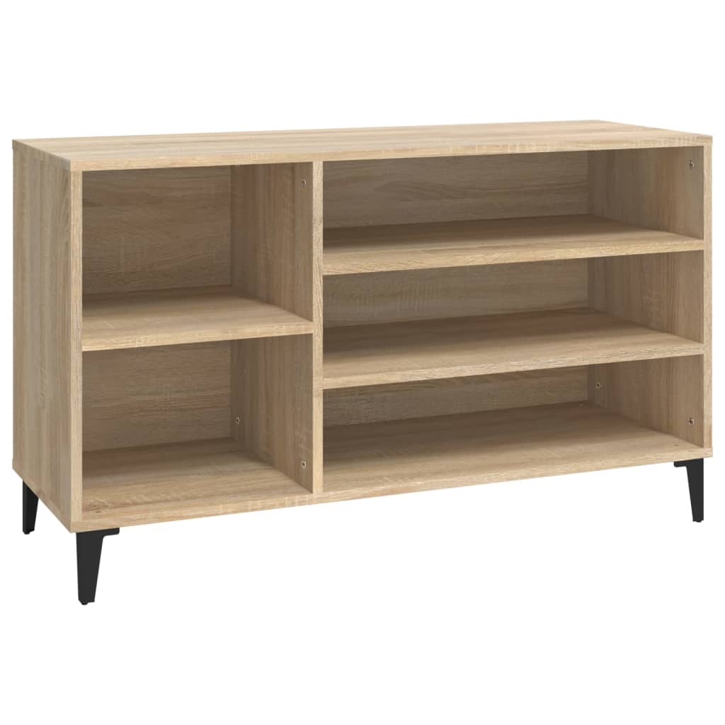 Schoenenkast 102X36X60 Cm Bewerkt Hout Sonoma Eikenkleurig