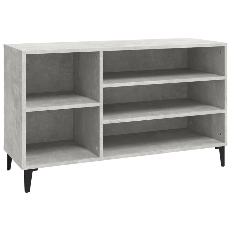 Schoenenkast 02X36X60 Cm Bewerkt Hout Betongrijs