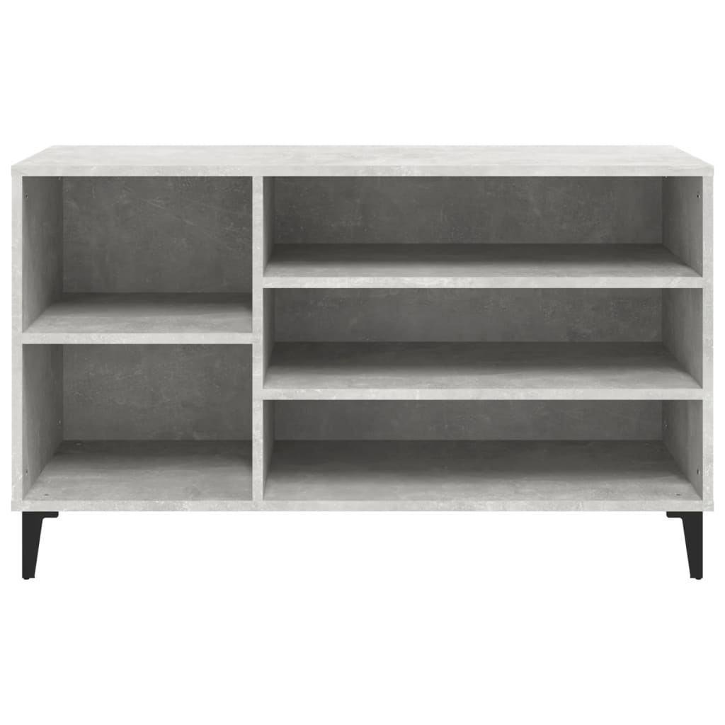Schoenenkast 02X36X60 Cm Bewerkt Hout Betongrijs