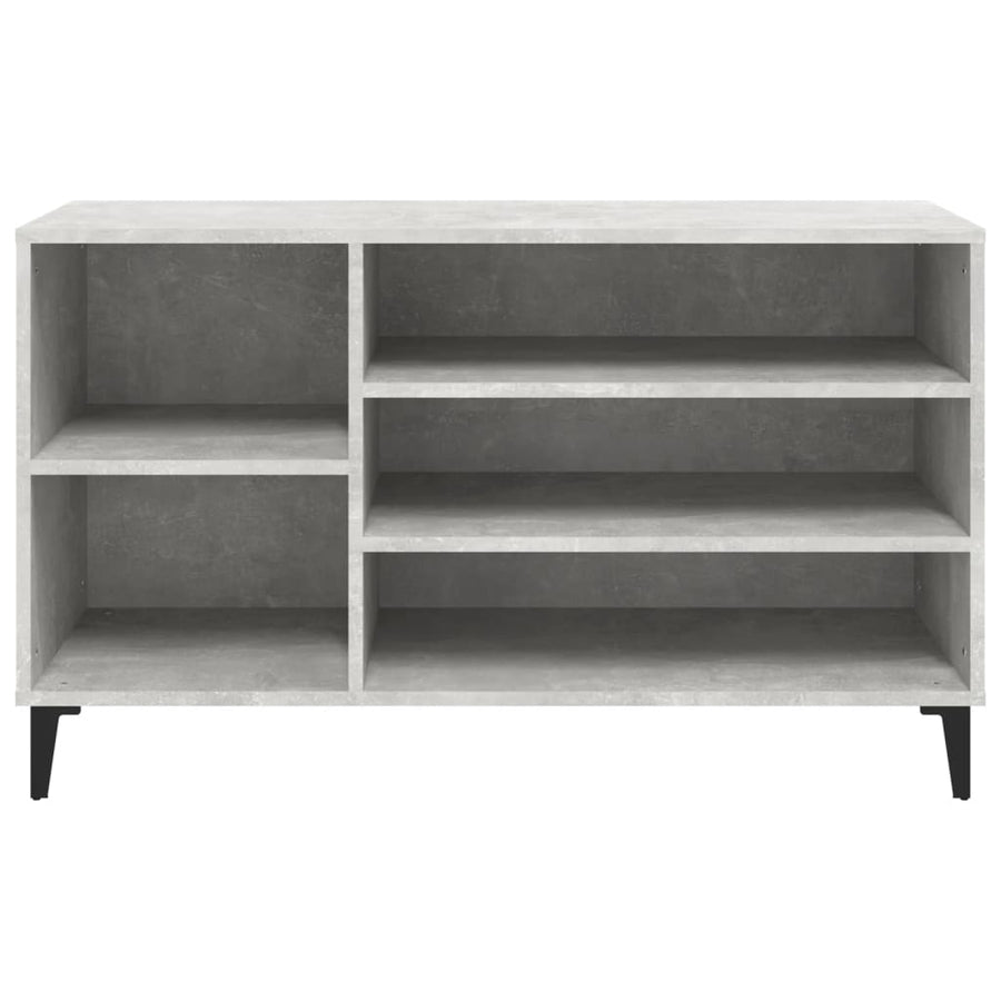 Schoenenkast 02X36X60 Cm Bewerkt Hout Betongrijs