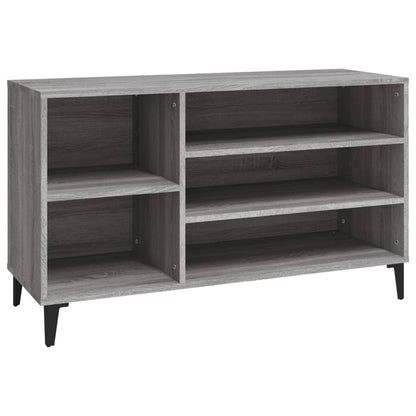 Schoenenkast 02X36X60 Cm Bewerkt Hout Sonoma Grijs Grijs sonoma