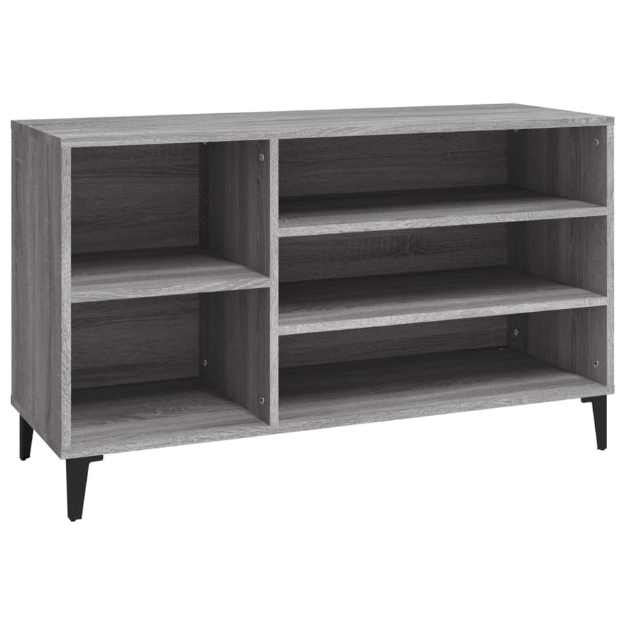 Schoenenkast 02X36X60 Cm Bewerkt Hout Sonoma Grijs Grijs sonoma