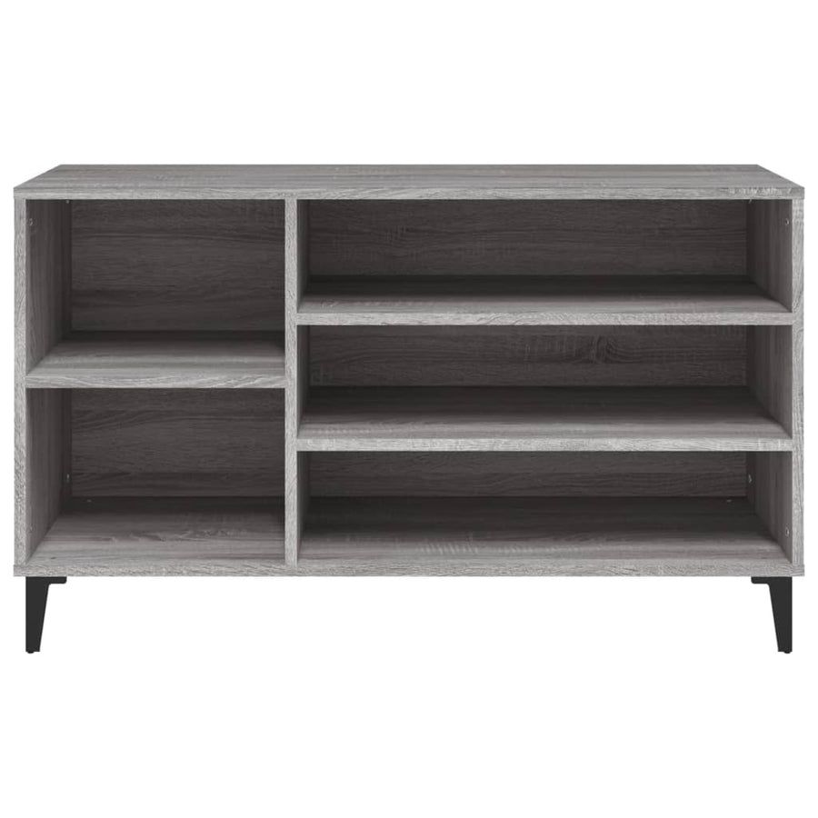 Schoenenkast 02X36X60 Cm Bewerkt Hout Sonoma Grijs Grijs sonoma
