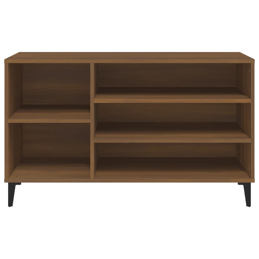 Schoenenkast 102X36X60 Cm Bewerkt Hout Bruin Eikenkleur