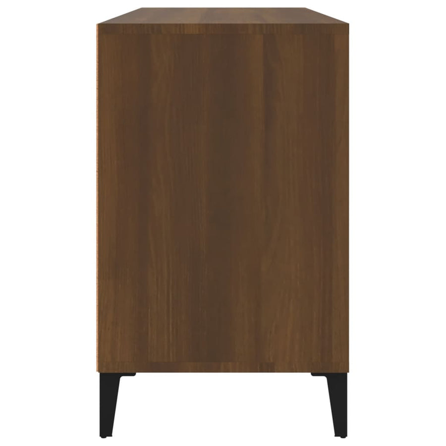 Schoenenkast 102X36X60 Cm Bewerkt Hout Bruin Eikenkleur