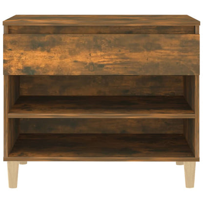 Schoenenkast 70X36X60 Cm Bewerkt Hout Kleurig Gerookt eiken