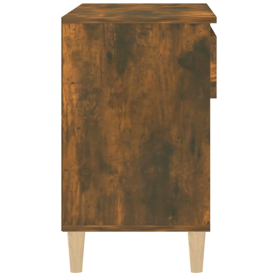 Schoenenkast 70X36X60 Cm Bewerkt Hout Kleurig Gerookt eiken