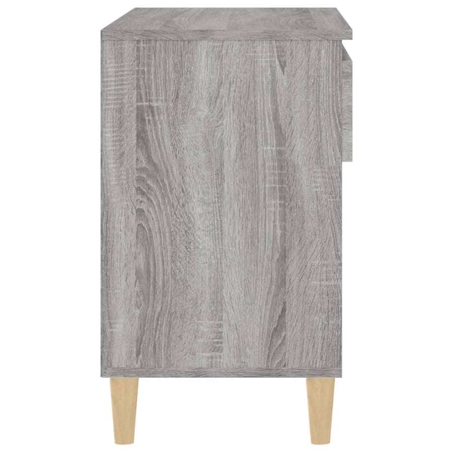 Schoenenkast 70X36X60 Cm Bewerkt Hout Sonoma Grijs