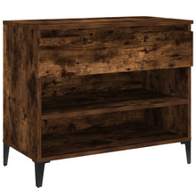 Schoenenkast 70X36X60 Cm Bewerkt Hout Gerookt Eikenkleurig