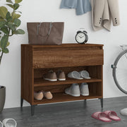 Shoe cabinet 70x36x60 cm engineered wood smoked oak look