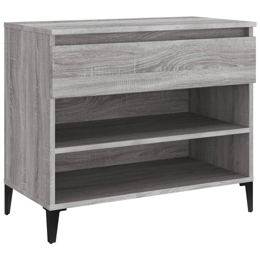 Schoenenkast 70X36X60 Cm Bewerkt Hout Sonoma Grijs