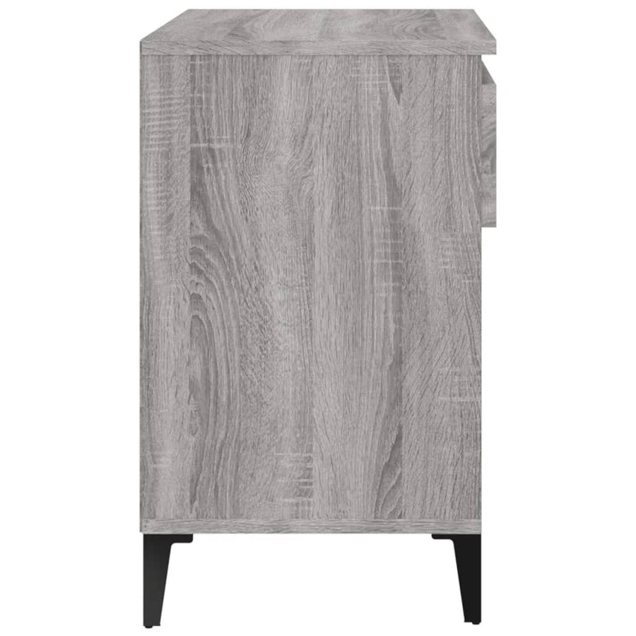 Schoenenkast 70X36X60 Cm Bewerkt Hout Sonoma Grijs