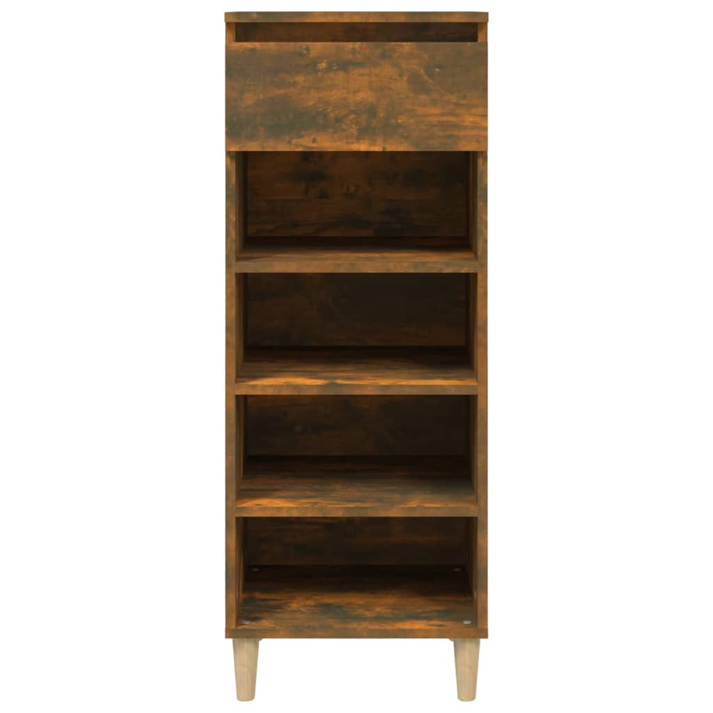 Schoenenkast 40X36X05 Cm Bewerkt Hout Kleurig Gerookt eiken