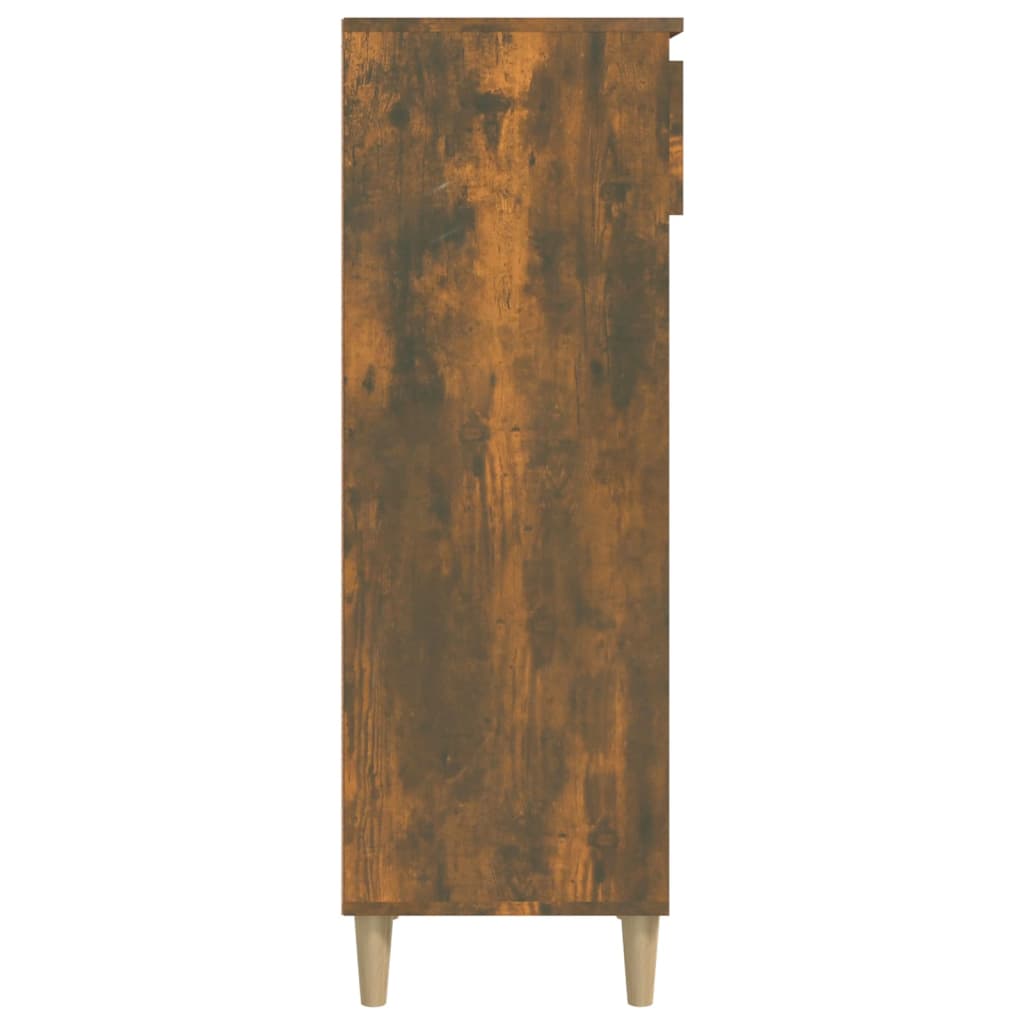 Schoenenkast 40X36X05 Cm Bewerkt Hout Kleurig Gerookt eiken