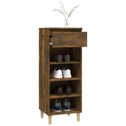 Schoenenkast 40X36X05 Cm Bewerkt Hout Kleurig Gerookt eiken