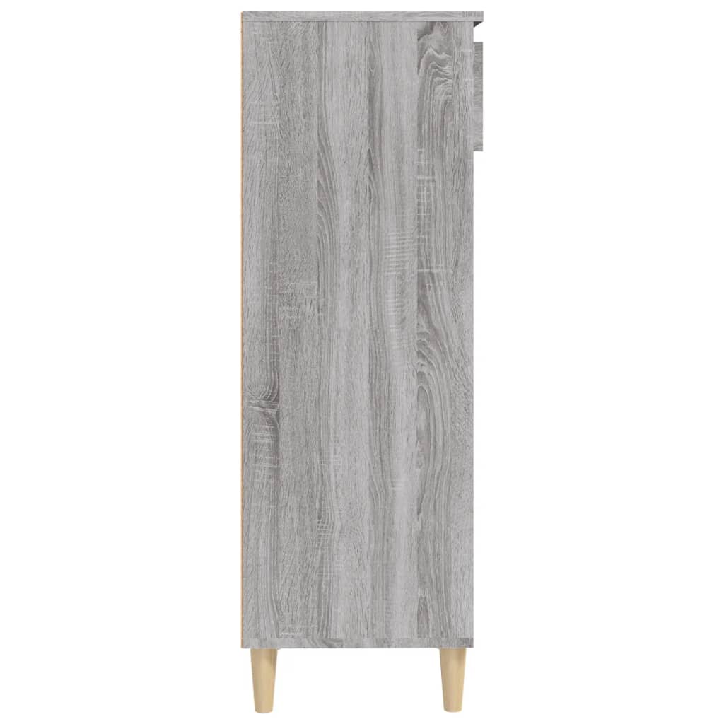 Schoenenkast 40X36X05 Cm Bewerkt Hout Grijs sonoma