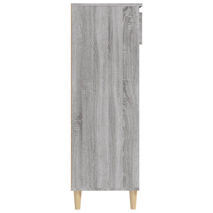 Schoenenkast 40X36X05 Cm Bewerkt Hout Grijs sonoma