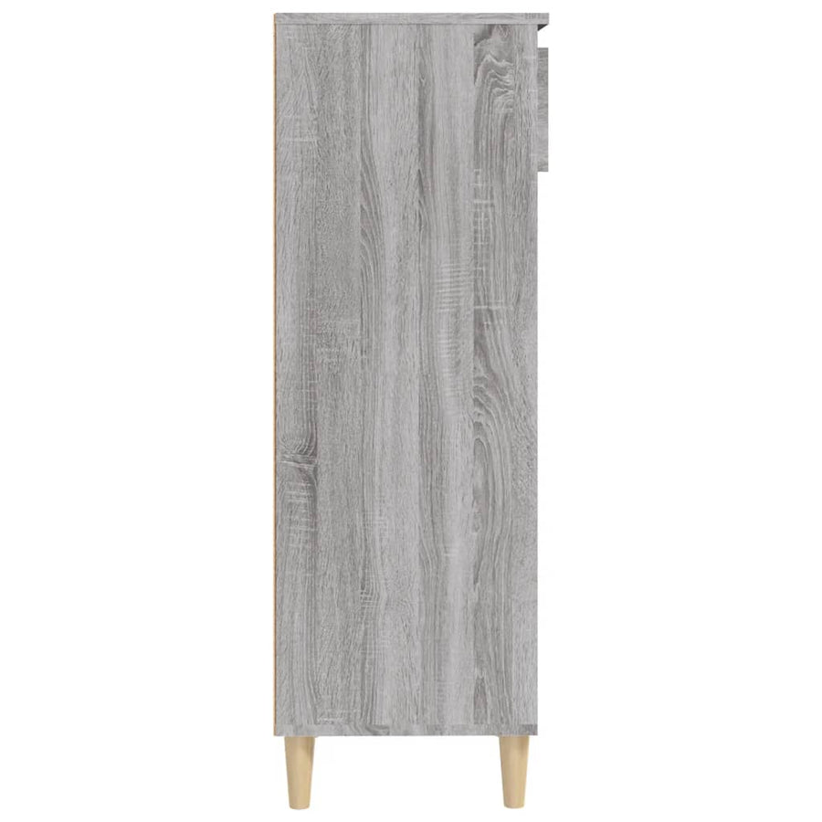 Schoenenkast 40X36X05 Cm Bewerkt Hout Grijs sonoma