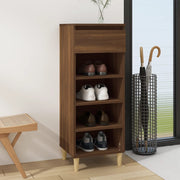 Schoenenkast 40x36x105 cm bewerkt hout bruin