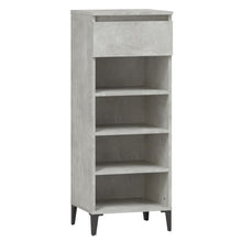 Schoenenkast 40X36X05 Cm Bewerkt Hout Betongrijs
