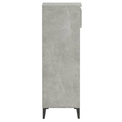 Schoenenkast 40X36X05 Cm Bewerkt Hout Betongrijs