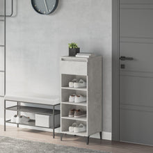 Schoenenkast 40X36X05 Cm Bewerkt Hout Betongrijs