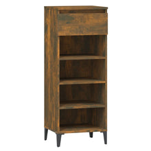 Schoenenrek 40X36X105 Cm Bewerkt Hout Gerookt Eikenkleurig