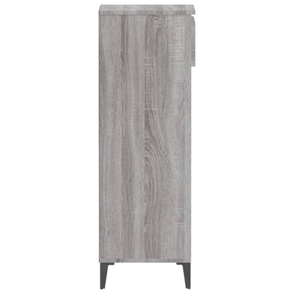 Schoenenrek 40X36X05 Cm Bewerkt Hout Eikenkleurig Grijs sonoma