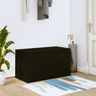 Wall shoe cabinet 70x35x38 cm engineered wood black