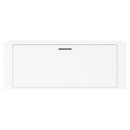 Wandschoenenkast 00X35X38 Cm Bewerkt Hout Wit